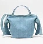 Acne Studios Women's Musubi Mini Destroyed Denim Shoulder Bag
