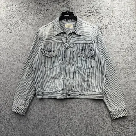 Denim & Supply Ralph Lauren Hickory Stripe Type 2 Trucker Jean Jacket