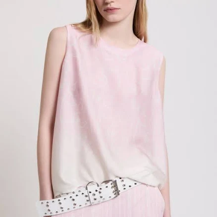 SATIN PRINTED TOP