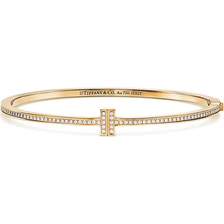 Tiffany T Diamond Hinged Wire Bangle