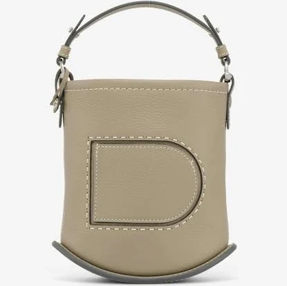 Maison Delvaux Women's Mini Bucket Surpiqué in Taurillon Soft