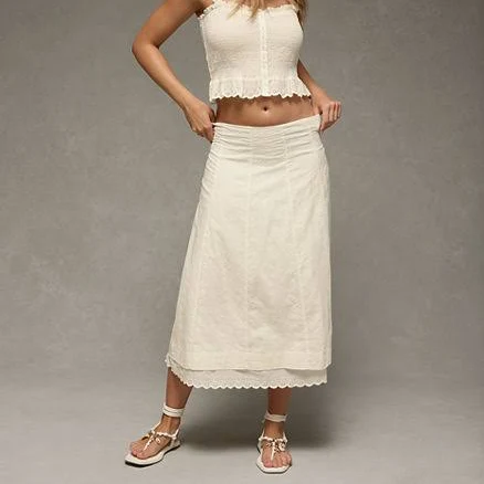 AE High-Waisted Midi Skirt