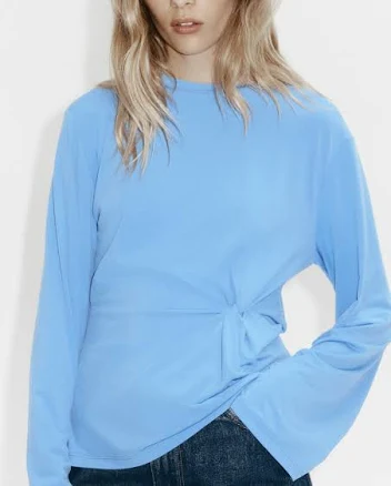 H&M Ladies Twist-Detail Top