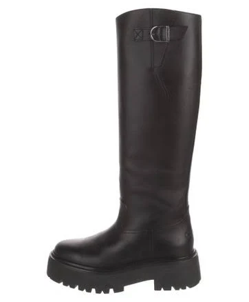 Celine Women's Buckled High Boot in Calfskin