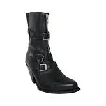 Celine Triple Strap Leather Boot Black