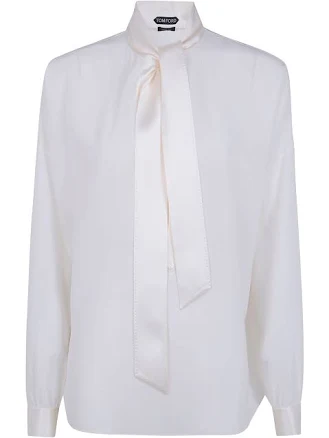TOM FORD SILK LAVALLIÈRE BLOUSE