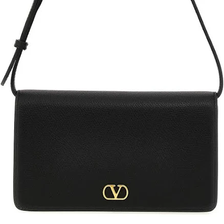 Valentino Garavani Womens Vlogo Signature Leather Shoulder Bag