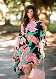 Rapallo Cold Shoulder High Low Dress (style 669) - One Size