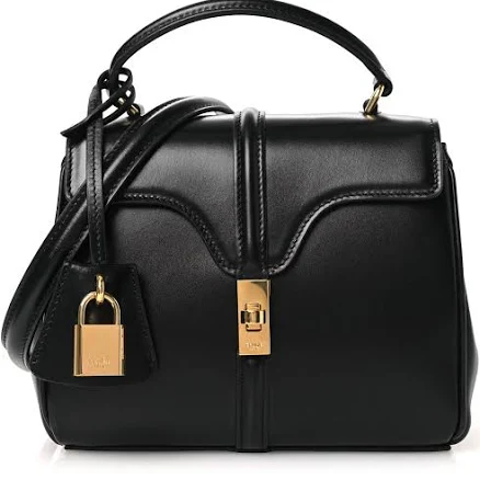 CELINE Mini 16 Satinated Calfskin Leather