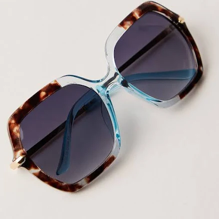 Free People Polly Oversized Square Sunglasses