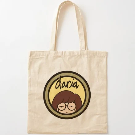 Daria Logo Daria (Tv Series) Cotton Tote Bag by Jnissley