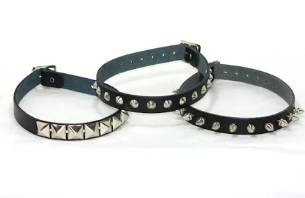 Genuine Leather Studded Choker