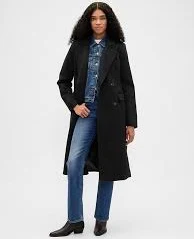 Wool-Blend Chesterfield Coat