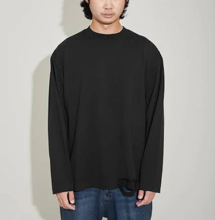 Aging Double Layered Destroyed Tee