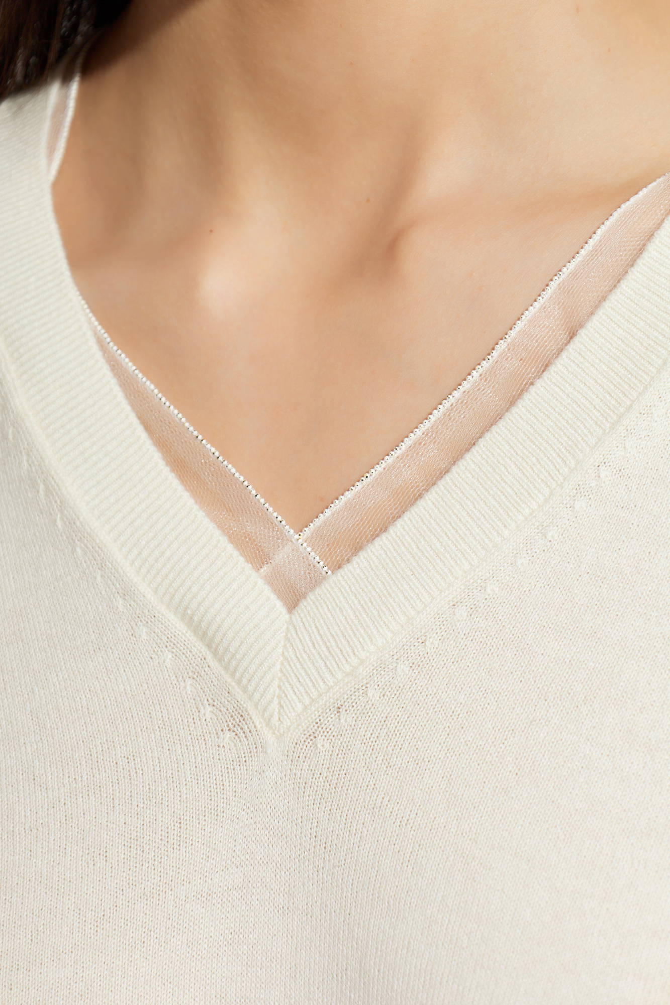 V-Neck Knitted Jumper
