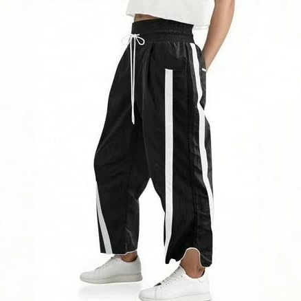 Women's Y2K Wide Leg Parachute Track Pants