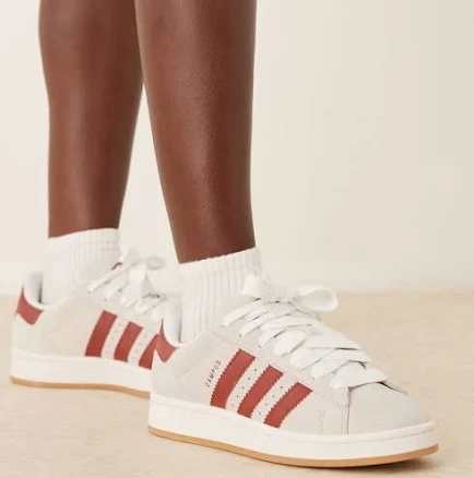 adidas Originals Campus 00s sneakers in white and burgundy