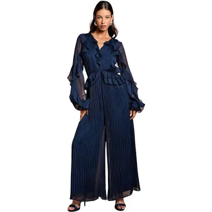 Coast Women's Soft Chiffon Frill Jumpsuit