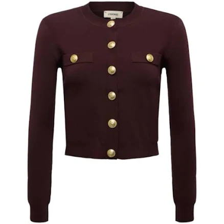 L'AGENCE Toulouse Cropped Cardigan