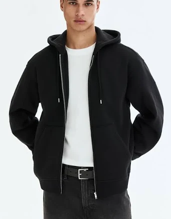 H&M Men's Loose-Fit Hooded Jacket
