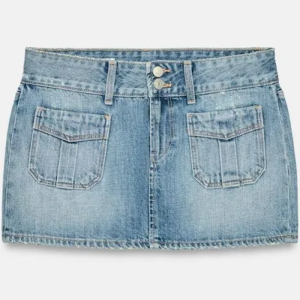 Zara Trf Denim Mini Skirt