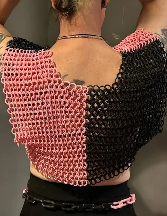 3d printed Chainmail Crop Top
