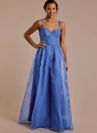 David's Bridal Jules and Cleo Glitter Tulle Ball Gown