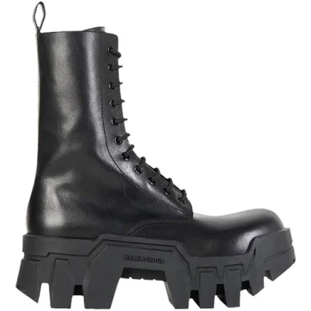 Balenciaga - Bulldozer Laced Boots, Women , Black