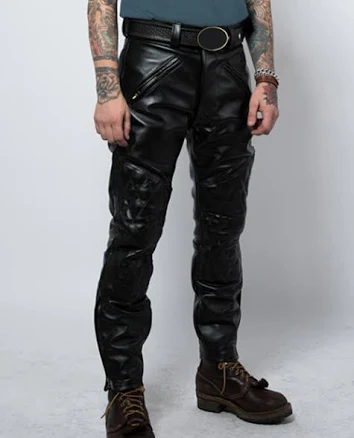 Vintage Leather Sports Rider PantsVintage Leather Sports Rider Pants
