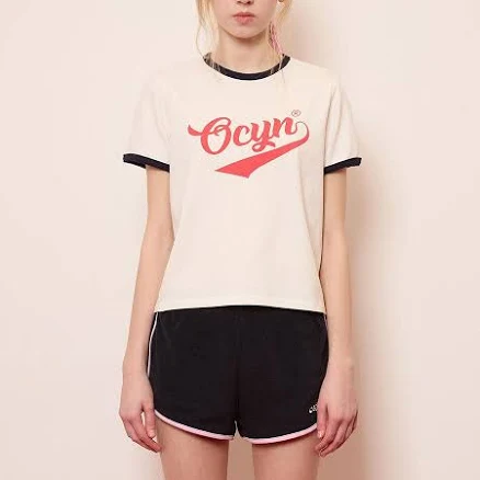 W Concept Good Vibe Only Ringer T-Shirt