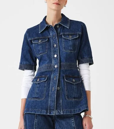 Ani Half Sleeve Denim Jacket