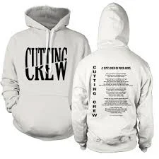 Cutting Crew Logo White Hoodie