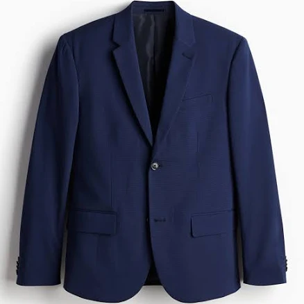 H&M Men's Skinny Fit Single-Breasted Jacket