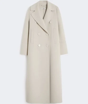 Max Mara Woman's Wool Half-Belt Coat