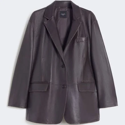 Max Mara Oversized Leather Blazer