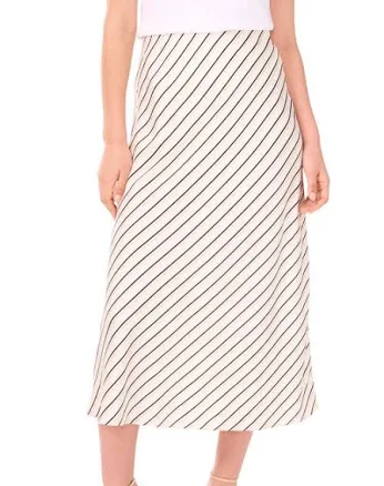 Vince Camuto Women's Bias Striped Maxi Skirt