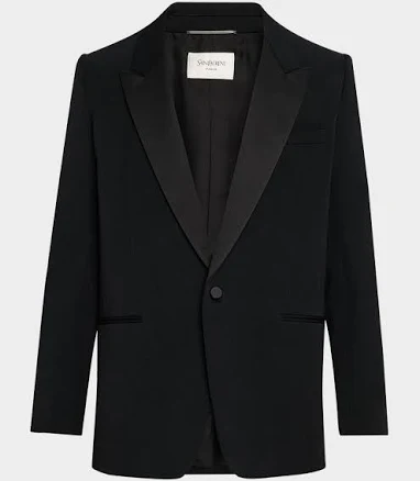 Saint Laurent Men's Peak-Lapel Tuxedo Jacket