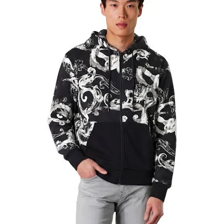 Versace Jeans Couture Men's Watercolor Couture Zip Hoodie