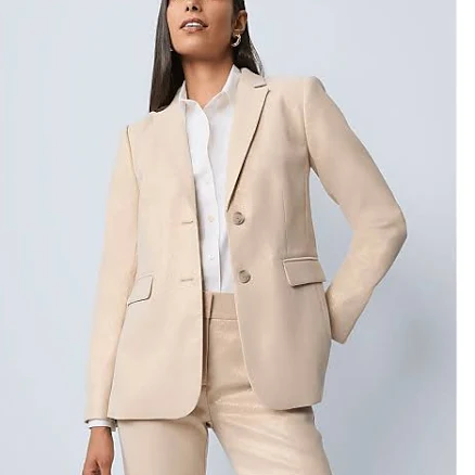 Ann Taylor Women's Greenwich Metallic Jacquard Blazer