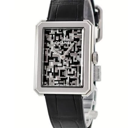 Chanel Boy-Friend Tweed Pattern Dial Ladies Watch h6128