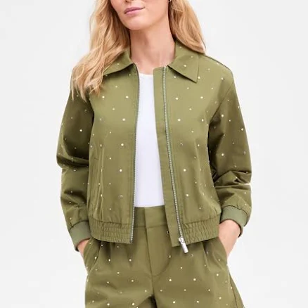 INC International Concepts Women's Studded Utility Jacket