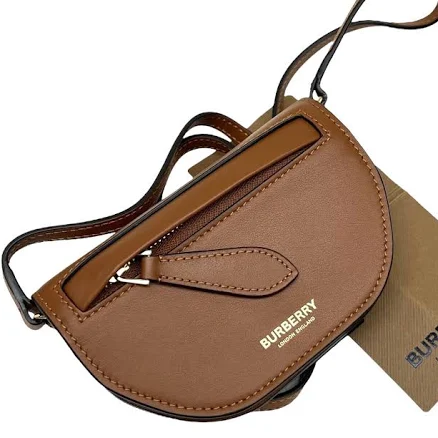 Burberry Women's Olympia Micro Leather Crossbody Card Case