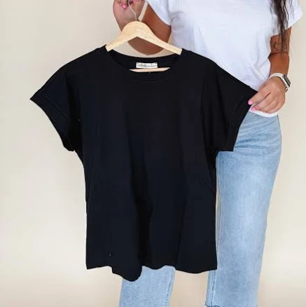 Relaxed Folded Tee Blue / Large