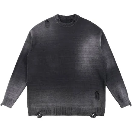 Goth Cloth Co. Distressed Crewneck Sweater