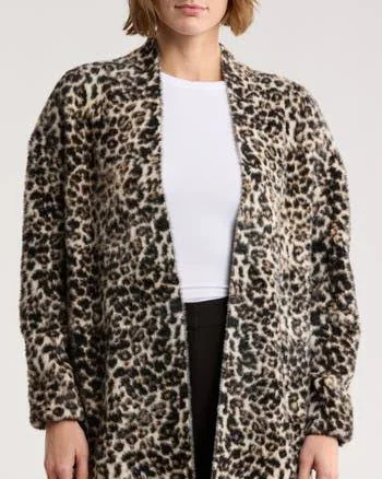 Love Token Layla Faux Fur Cardigan