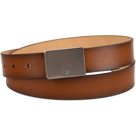 Calvin Klein Men's Logo Plaque Belt
