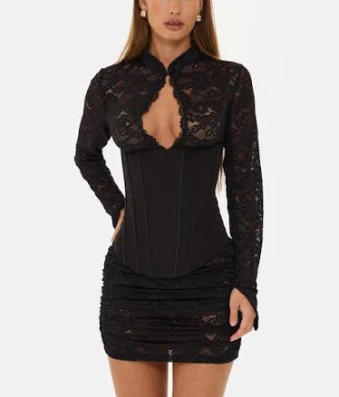 REBEL Lace Corset Mini Dress