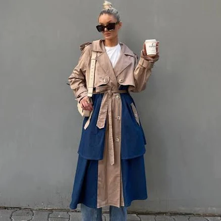 Vintage Women's Oversized Trench Coat