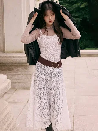 Lace LAYERED ONEPIECE