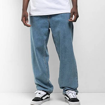 Empyre Loose Fit Medium Wash Skate Jeans